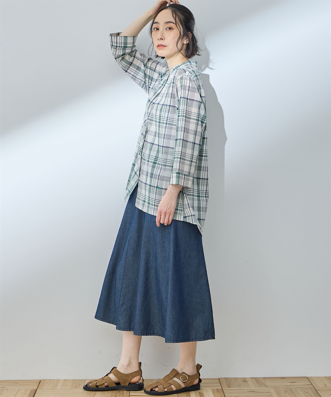 DECOY デニムフレアスカート_sub_18