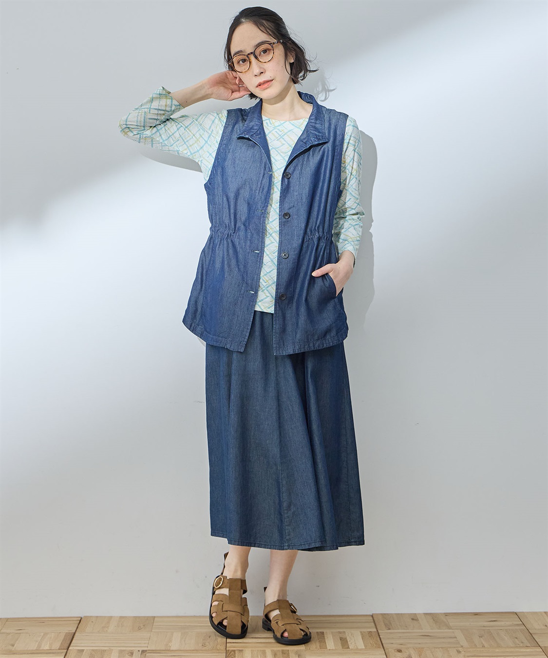 DECOY デニムフレアスカート_sub_19