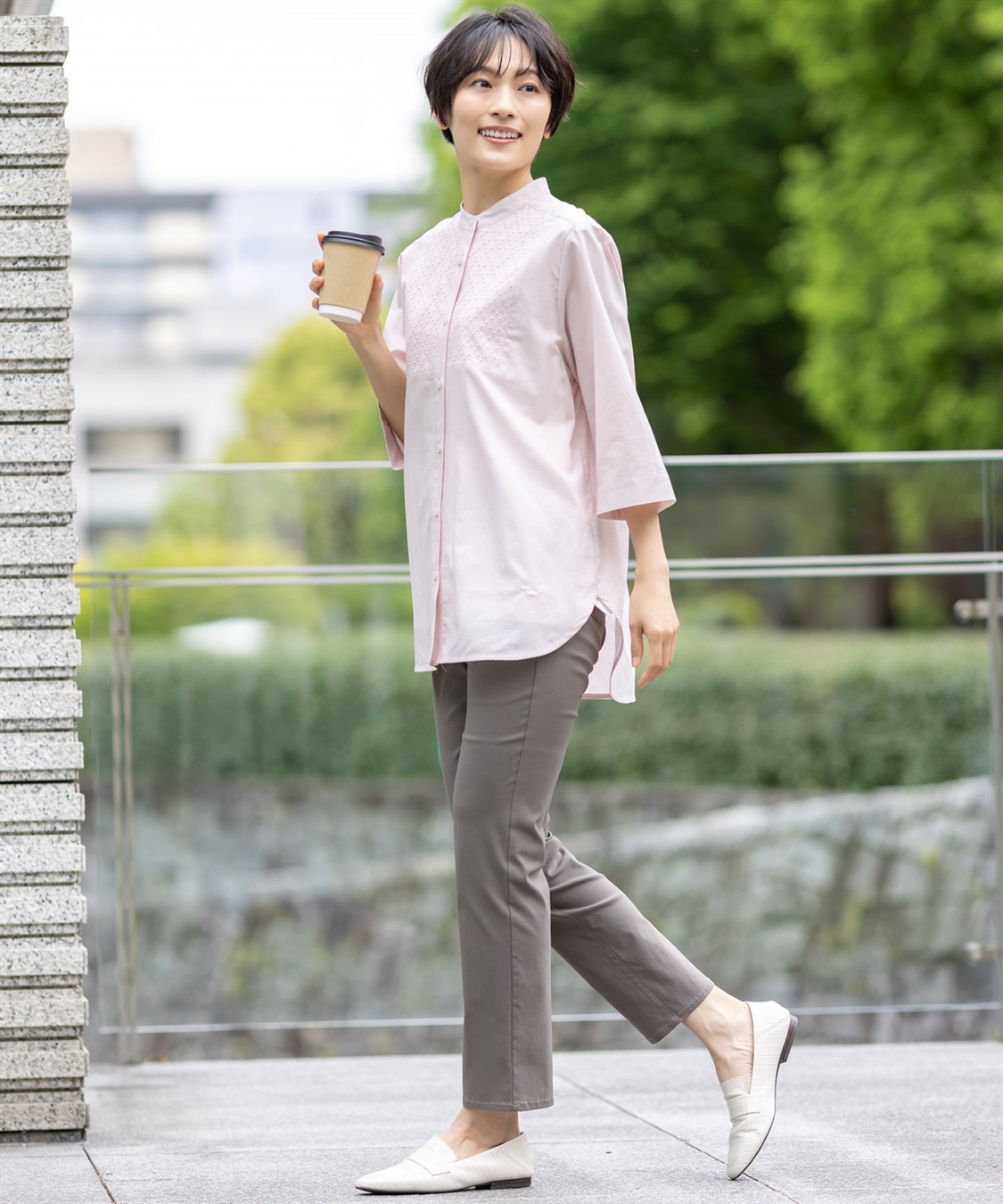 DECOY 【冷感】ストレートパンツ_sub_7