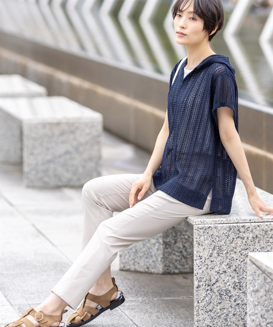 DECOY 【冷感】ストレートパンツ_sub_8