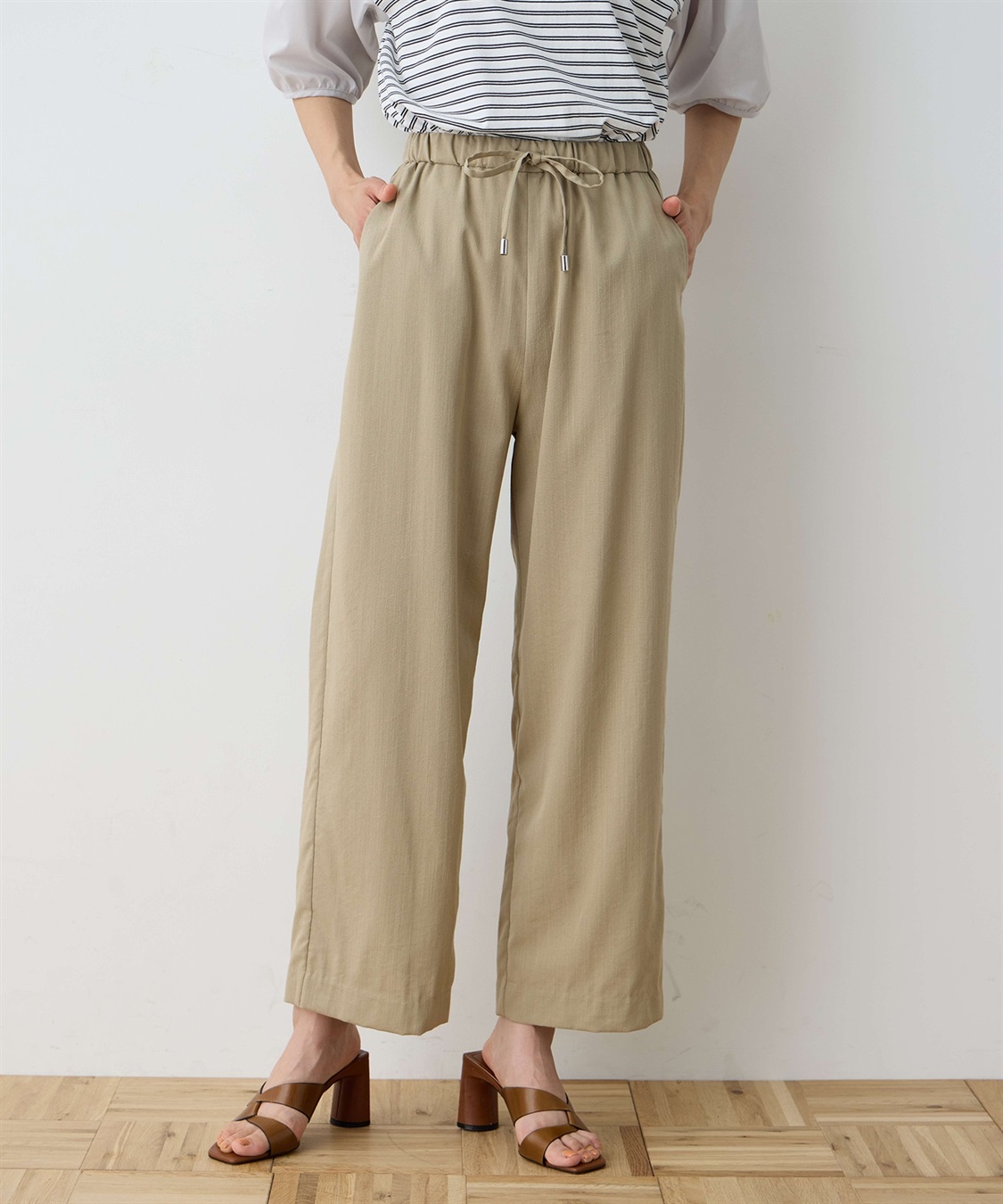 DECOY 【冷感】ウエストドロストパンツ_sub_3