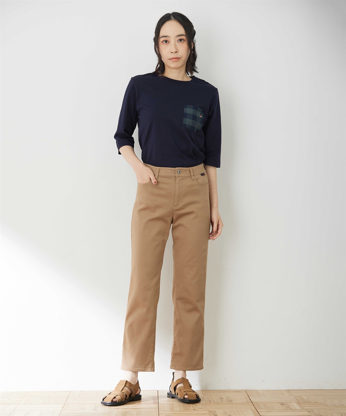 DECOY ストレッチストレートパンツ_sub_2