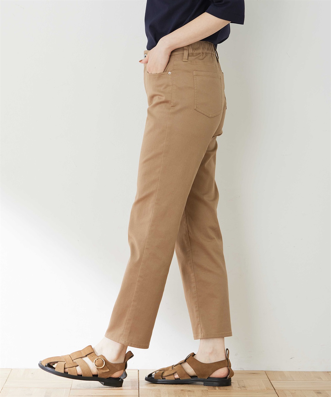 DECOY ストレッチストレートパンツ_sub_3