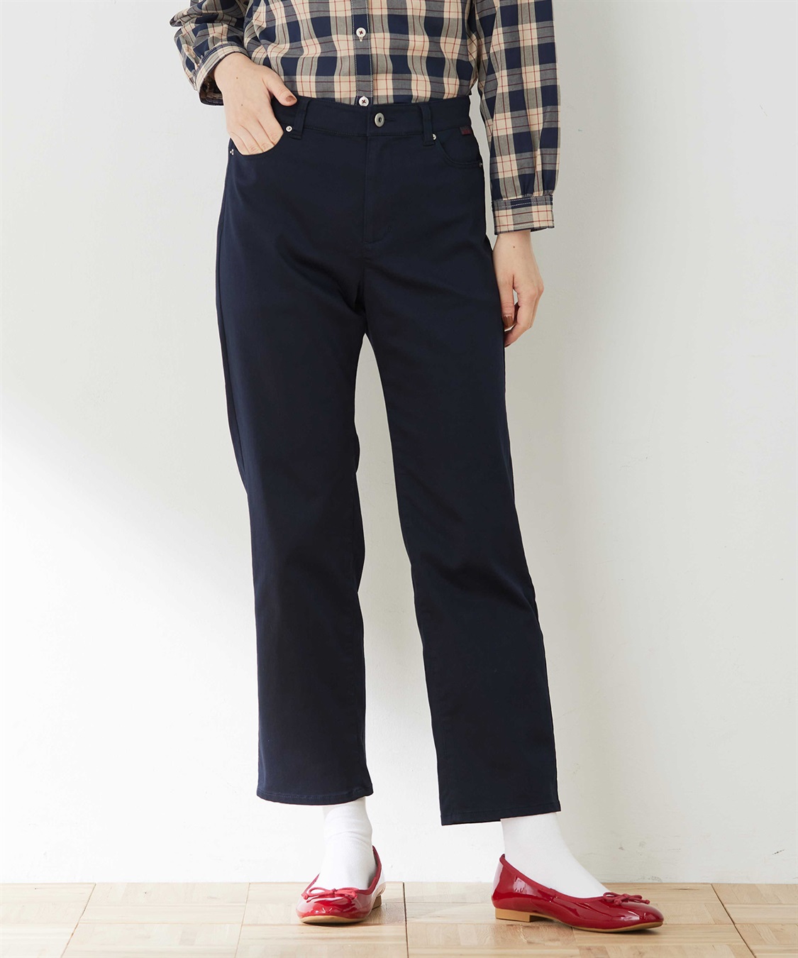 DECOY ストレッチストレートパンツ_sub_5