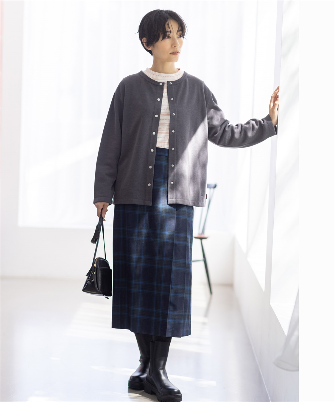 DECOY タータンチェックスカート_sub_5