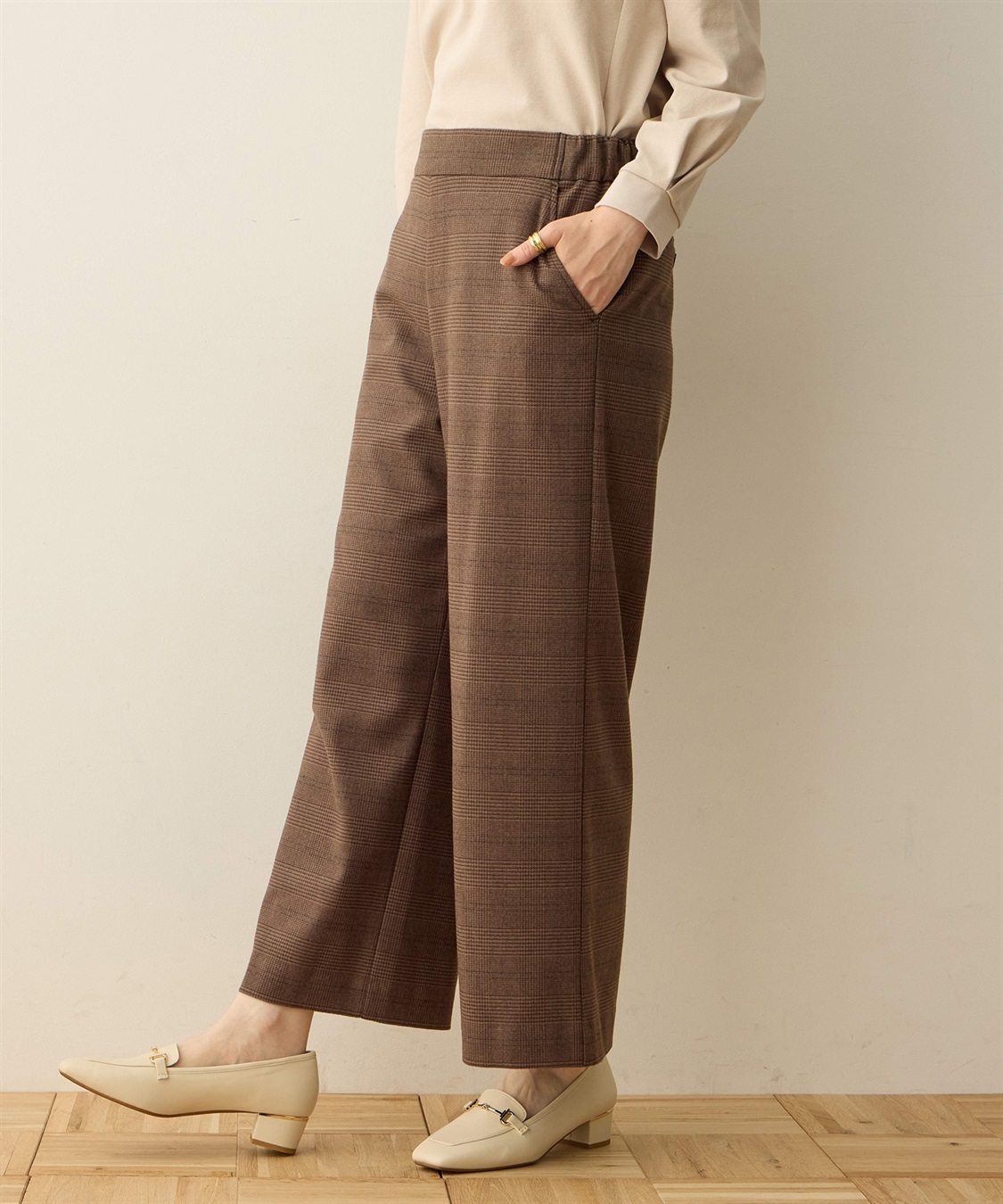 DECOY 裏起毛ワイドパンツ63cm丈_sub_5