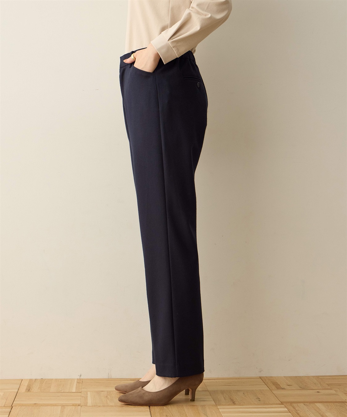 DECOY 裏起毛テーパードパンツ_sub_2