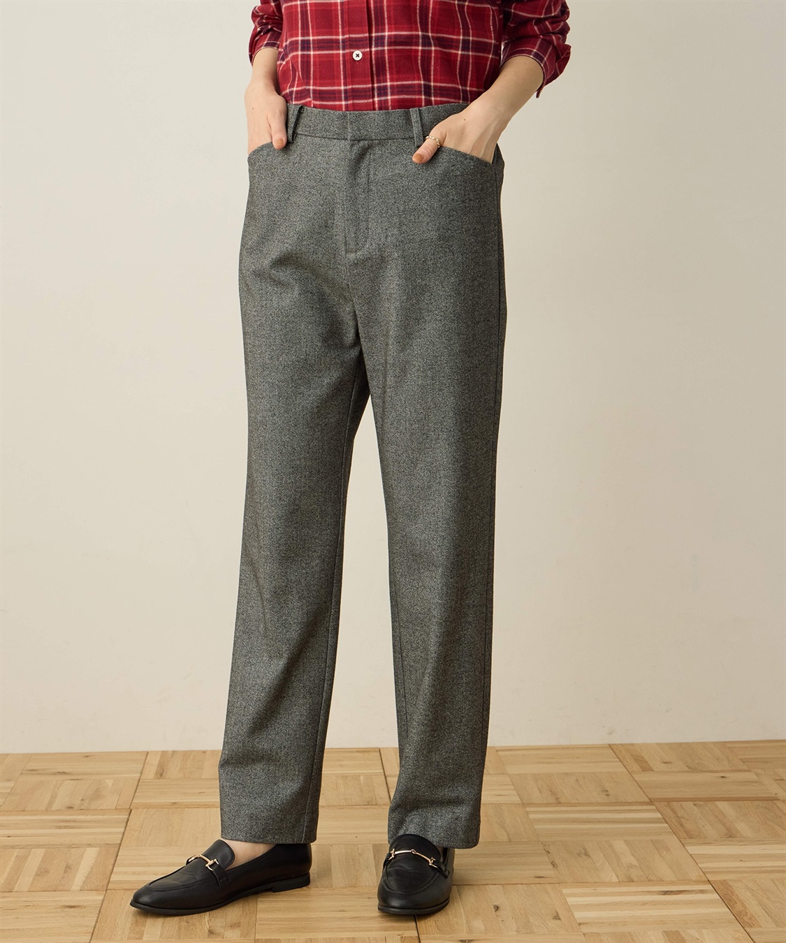 DECOY 裏起毛テーパードパンツ_sub_4