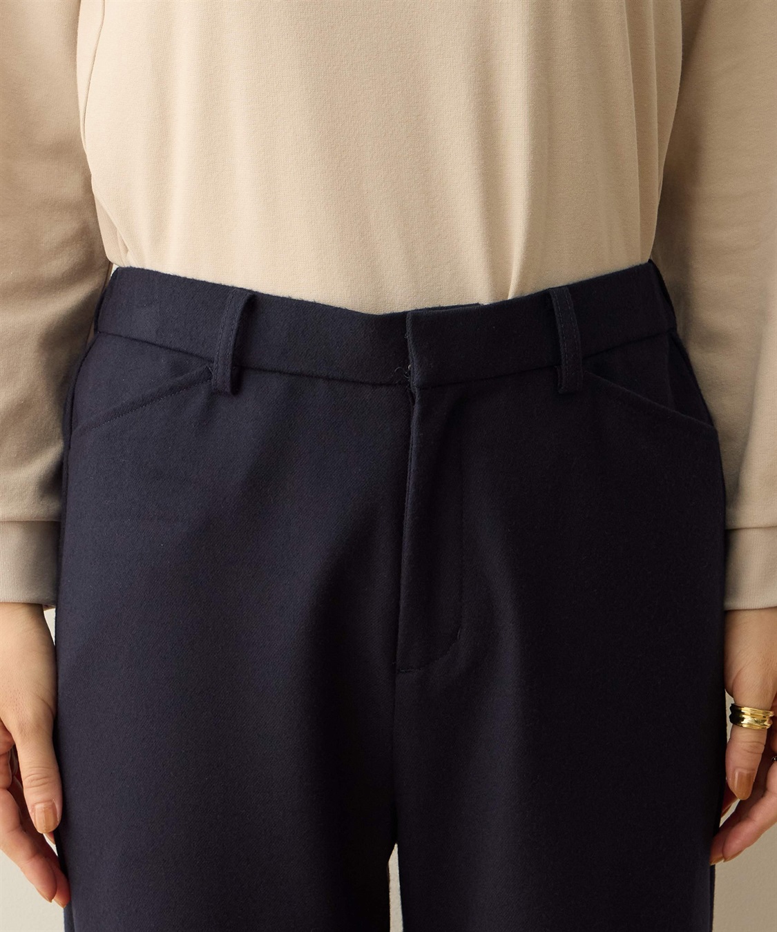 DECOY 裏起毛テーパードパンツ_sub_16