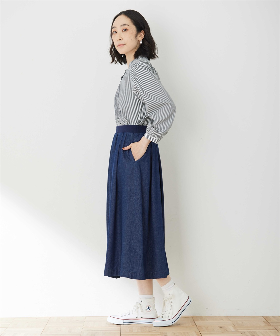 DECOY フレアデニムスカート_sub_1