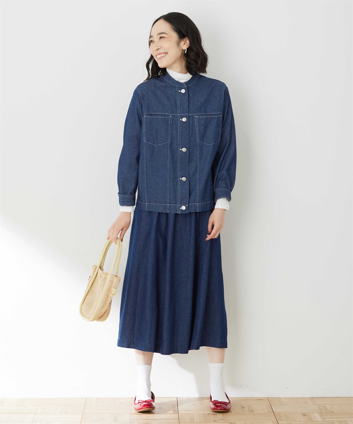 DECOY フレアデニムスカート_sub_5