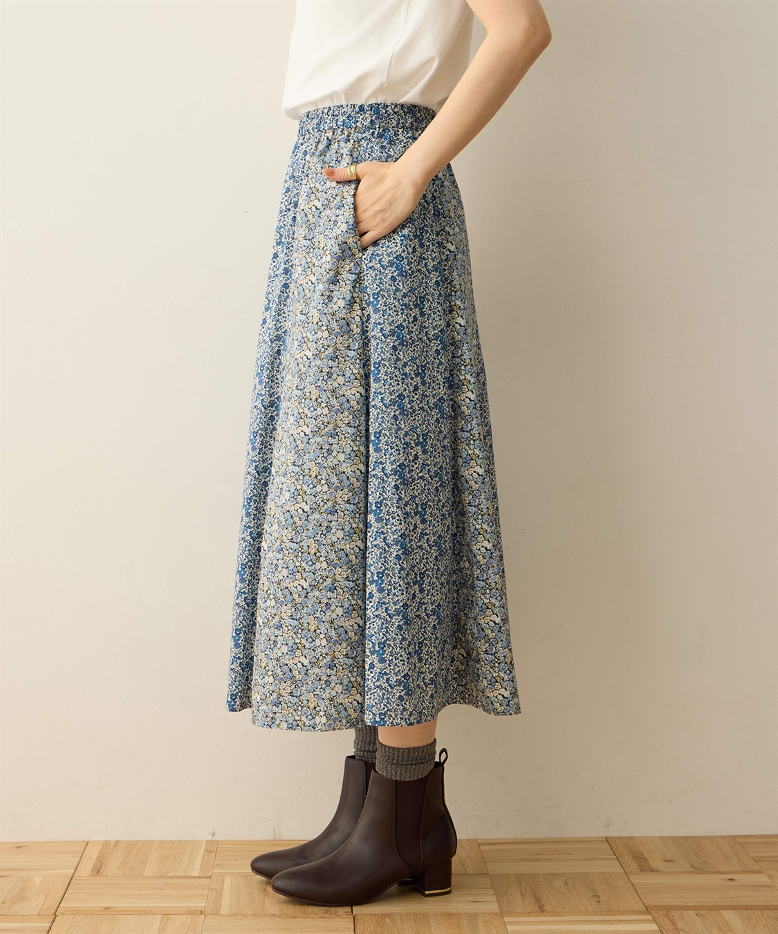 DECOY リバティプリントスカート_sub_1