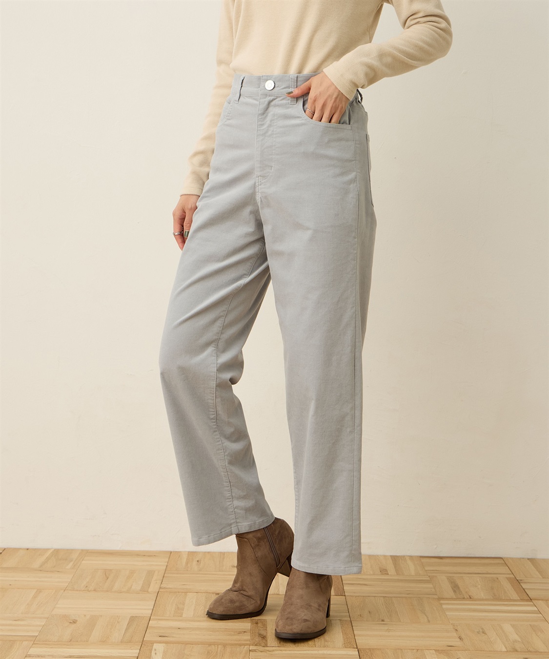 DECOY 裏起毛ストレッチパンツ_sub_1