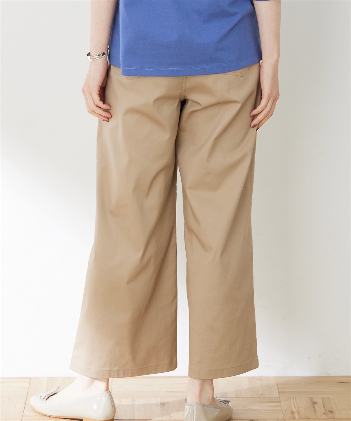 DECOY ストレッチワイドパンツ【リブウエスト】_sub_2