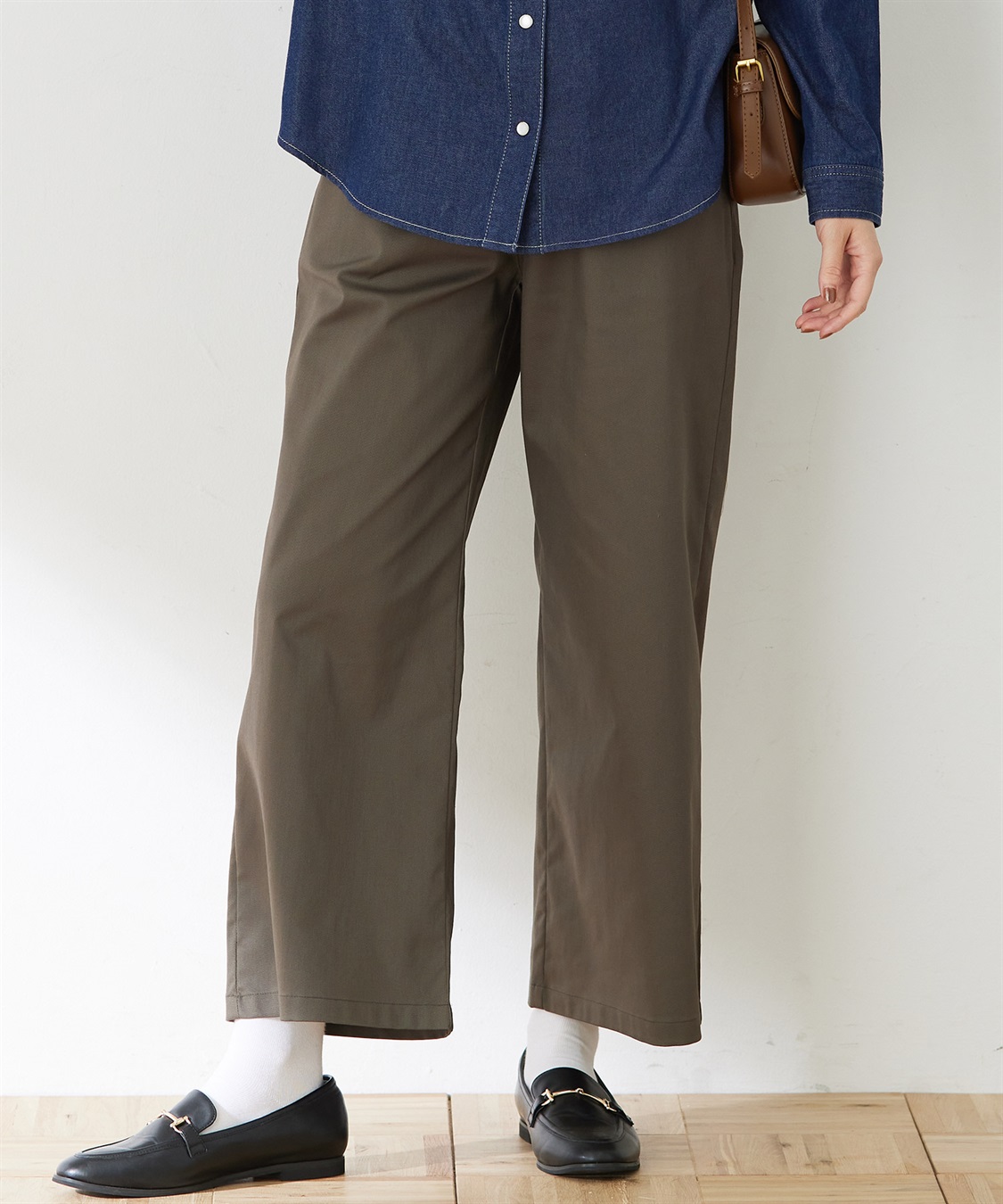 DECOY ストレッチワイドパンツ【リブウエスト】_sub_3