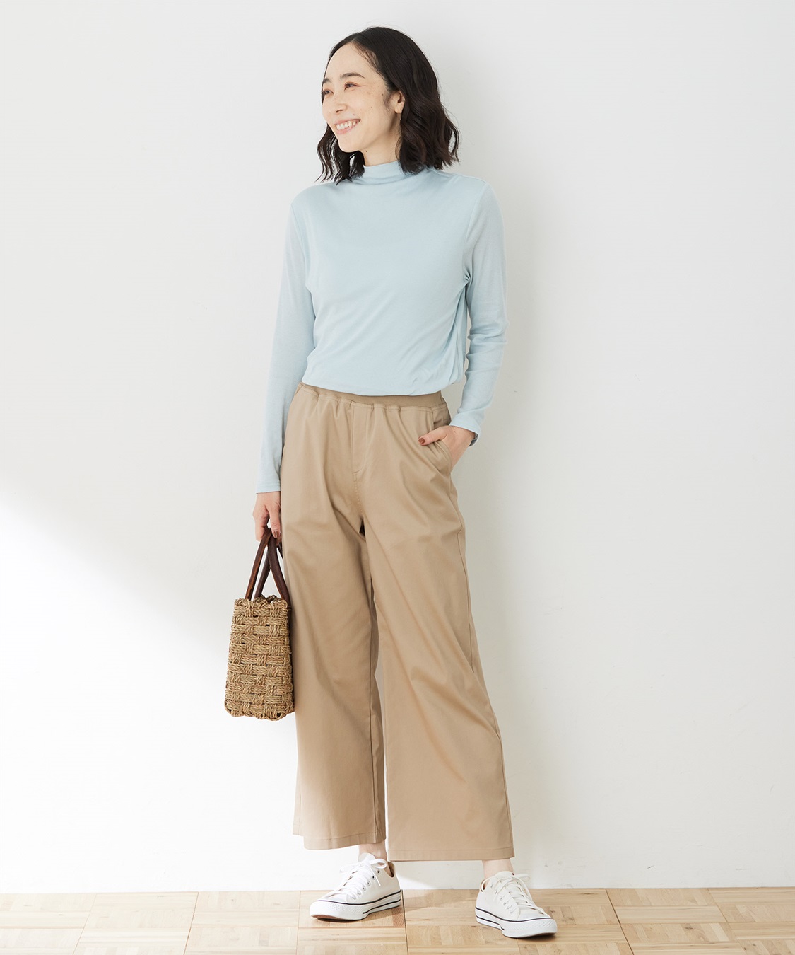 DECOY ストレッチワイドパンツ【リブウエスト】_sub_8