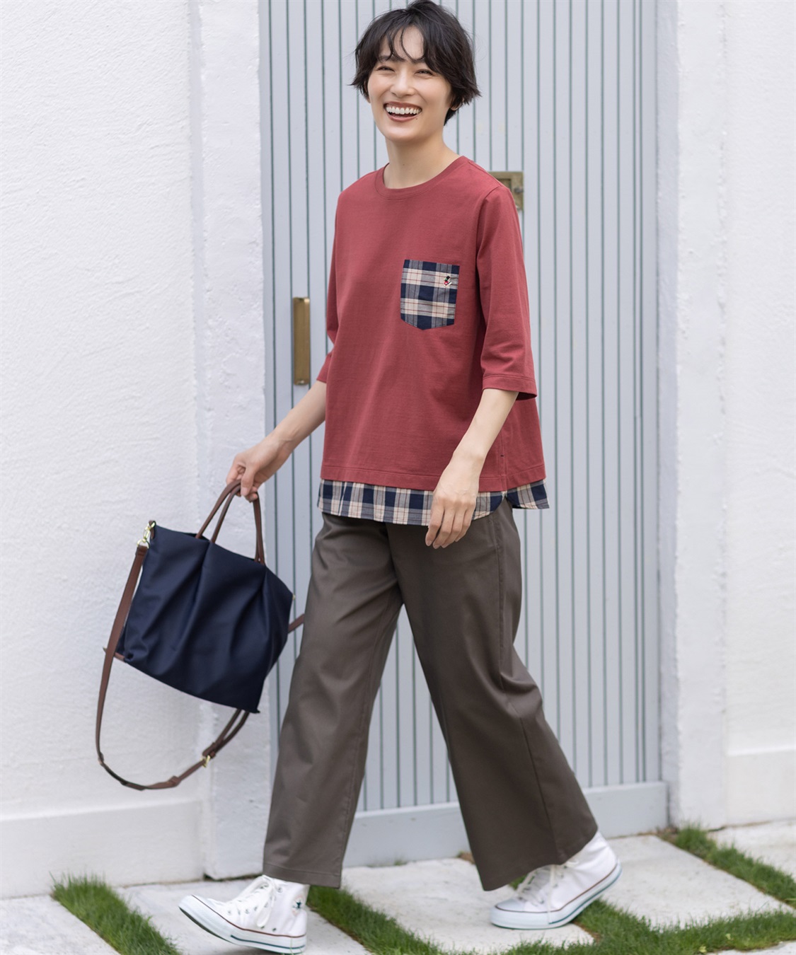 DECOY ストレッチワイドパンツ【リブウエスト】_sub_13