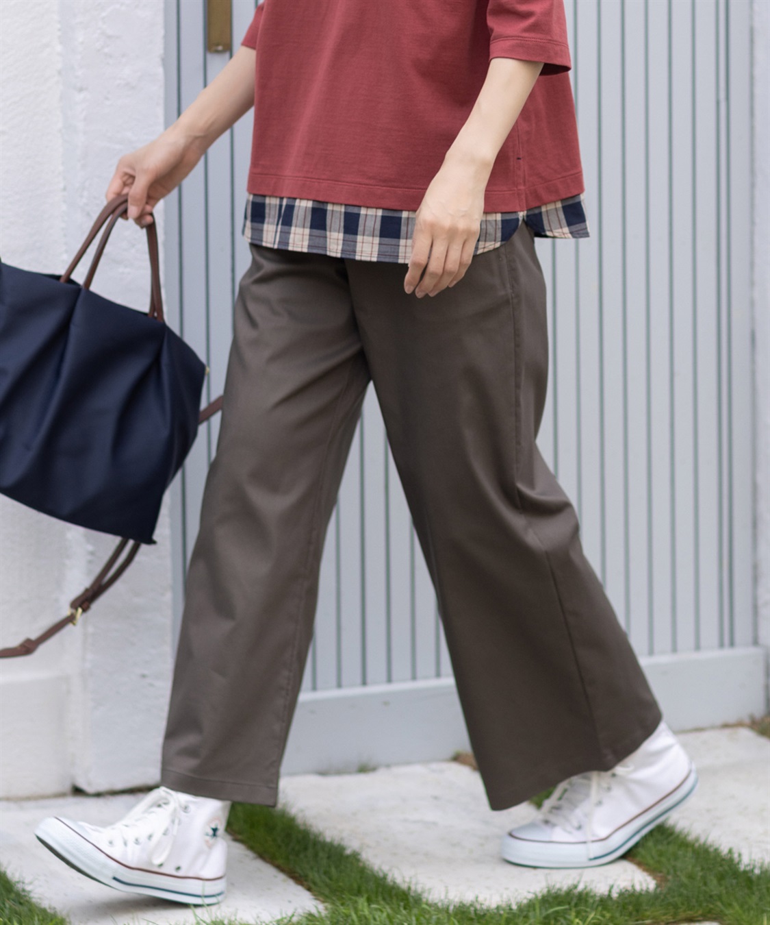 DECOY ストレッチワイドパンツ【リブウエスト】_sub_14