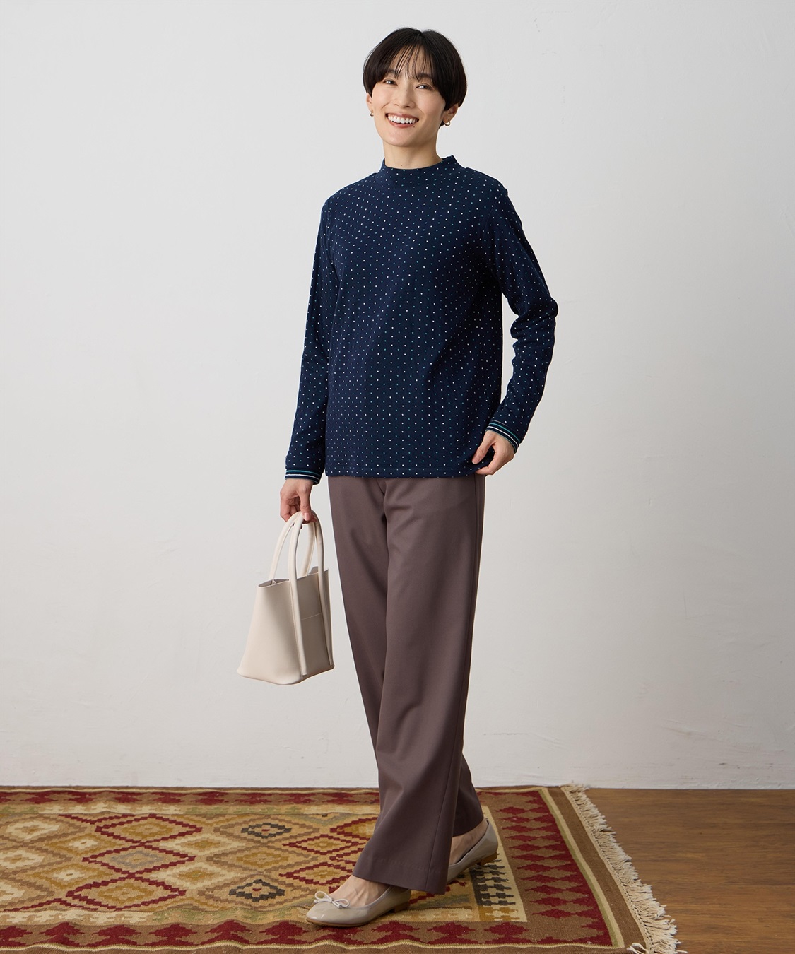 DECOY 裏付きストレートパンツ_sub_6