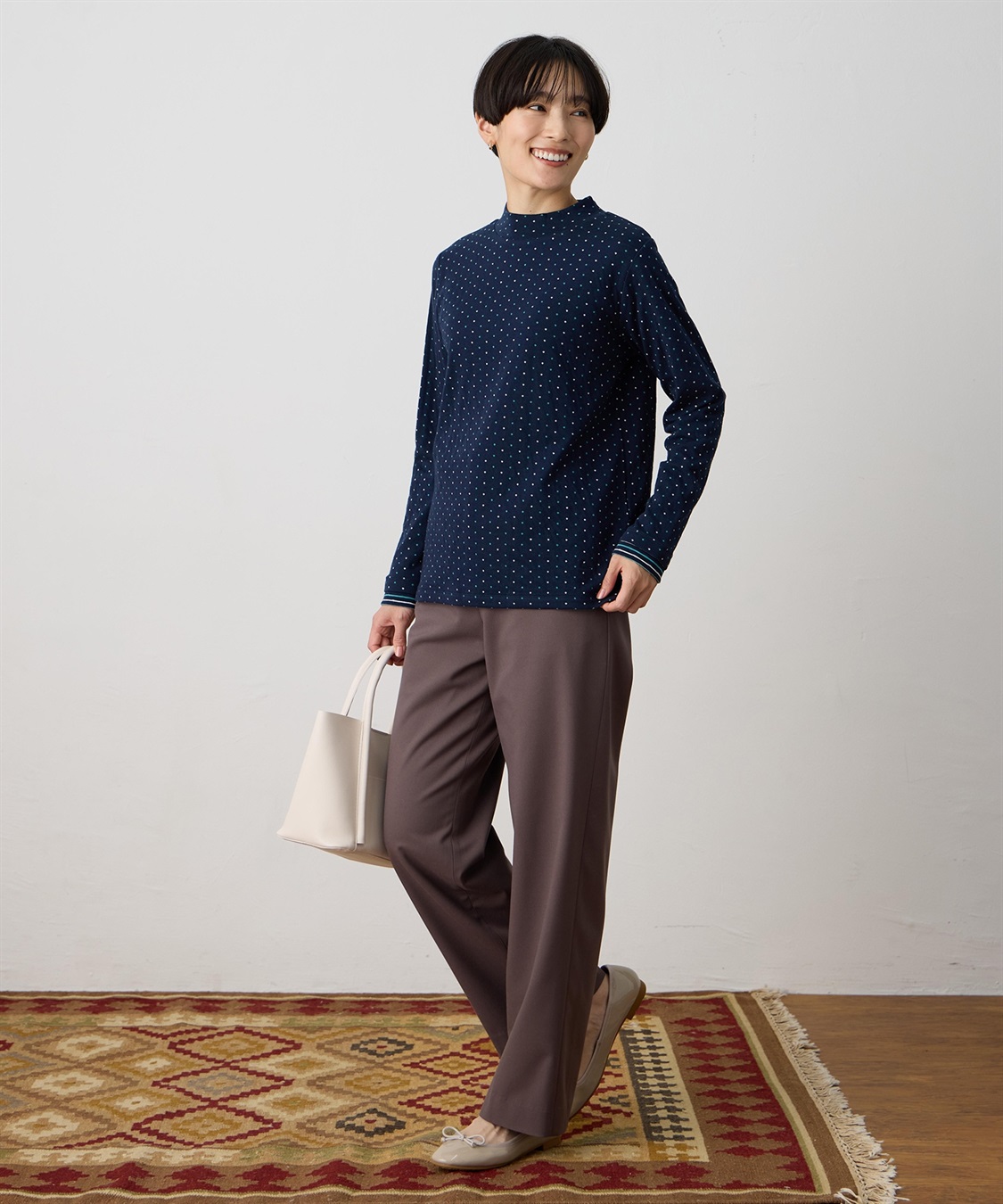 DECOY 裏付きストレートパンツ_sub_7