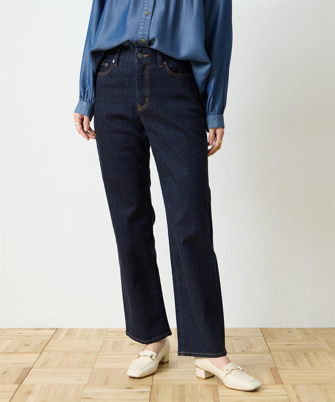 ストレッチデニムストレートパンツ DECOY｜クロスプラス公式通販サイト