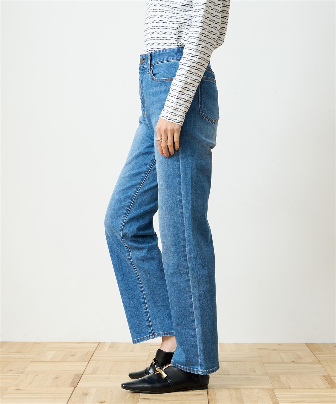 DECOY ストレッチデニムストレートパンツ_sub_2