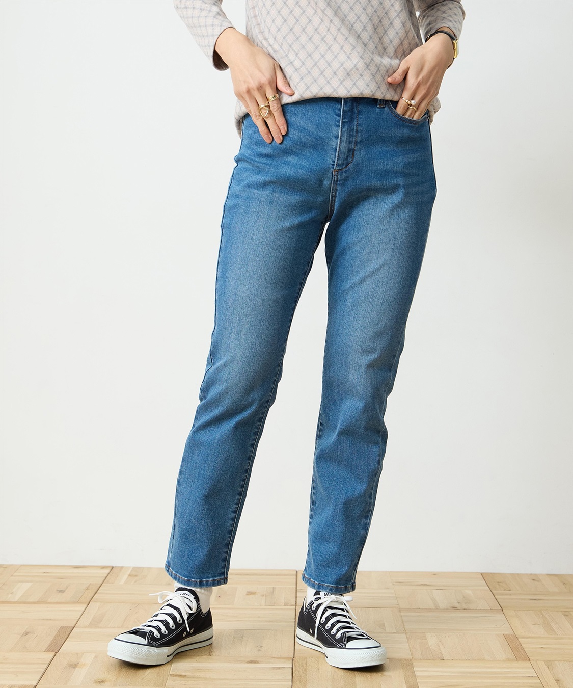 DECOY ストレッチデニムスリムパンツ_sub_2