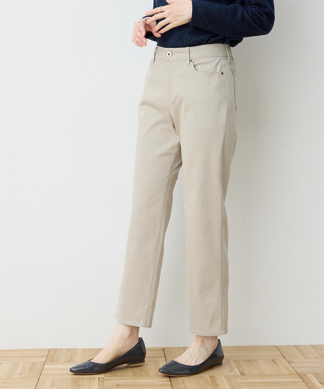 DECOY ストレッチストレートパンツ【接触冷感】_sub_1