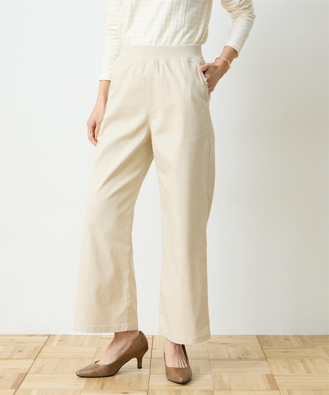 DECOY ストレッチワイドパンツ_sub_2