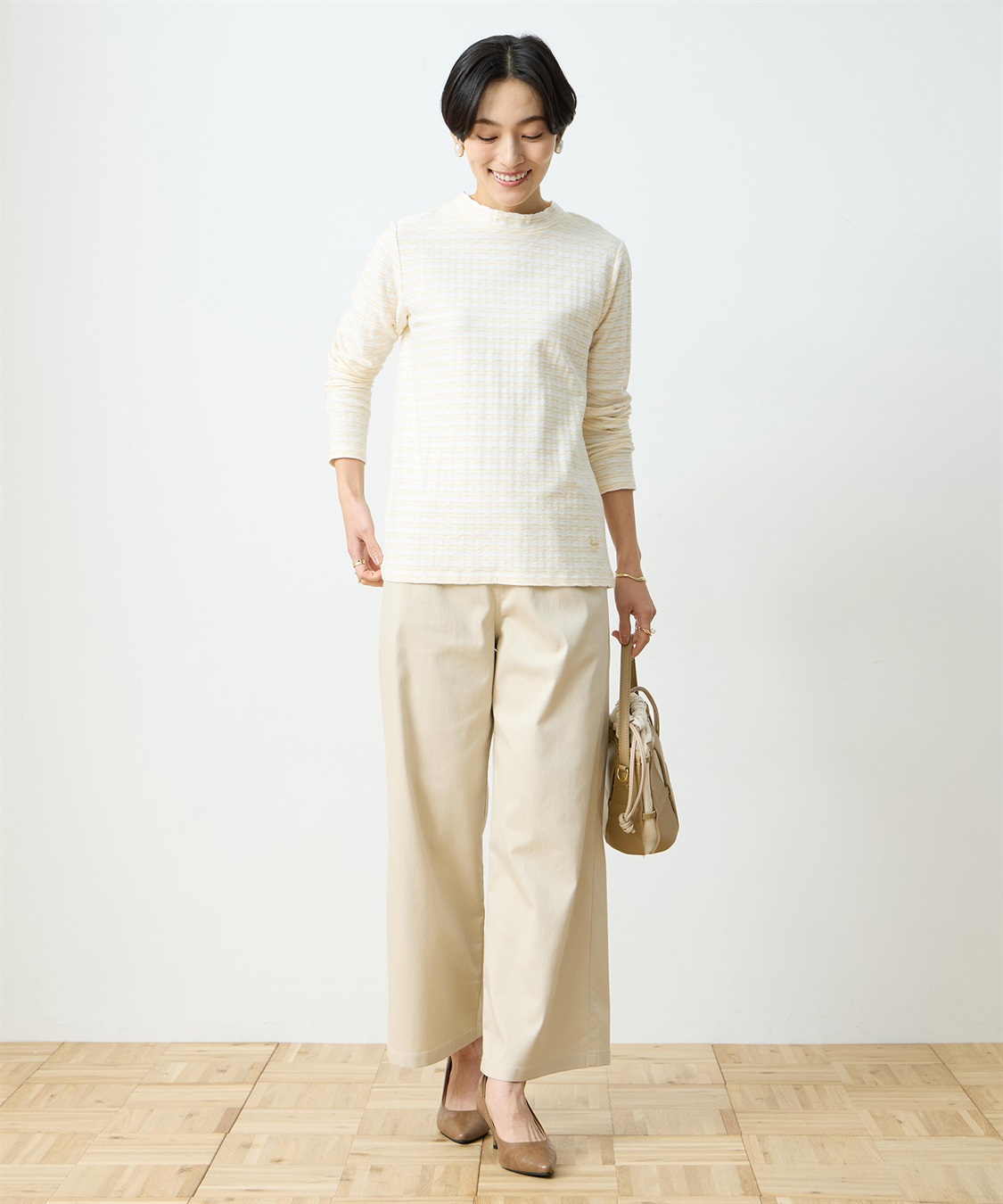 DECOY ストレッチワイドパンツ_sub_9