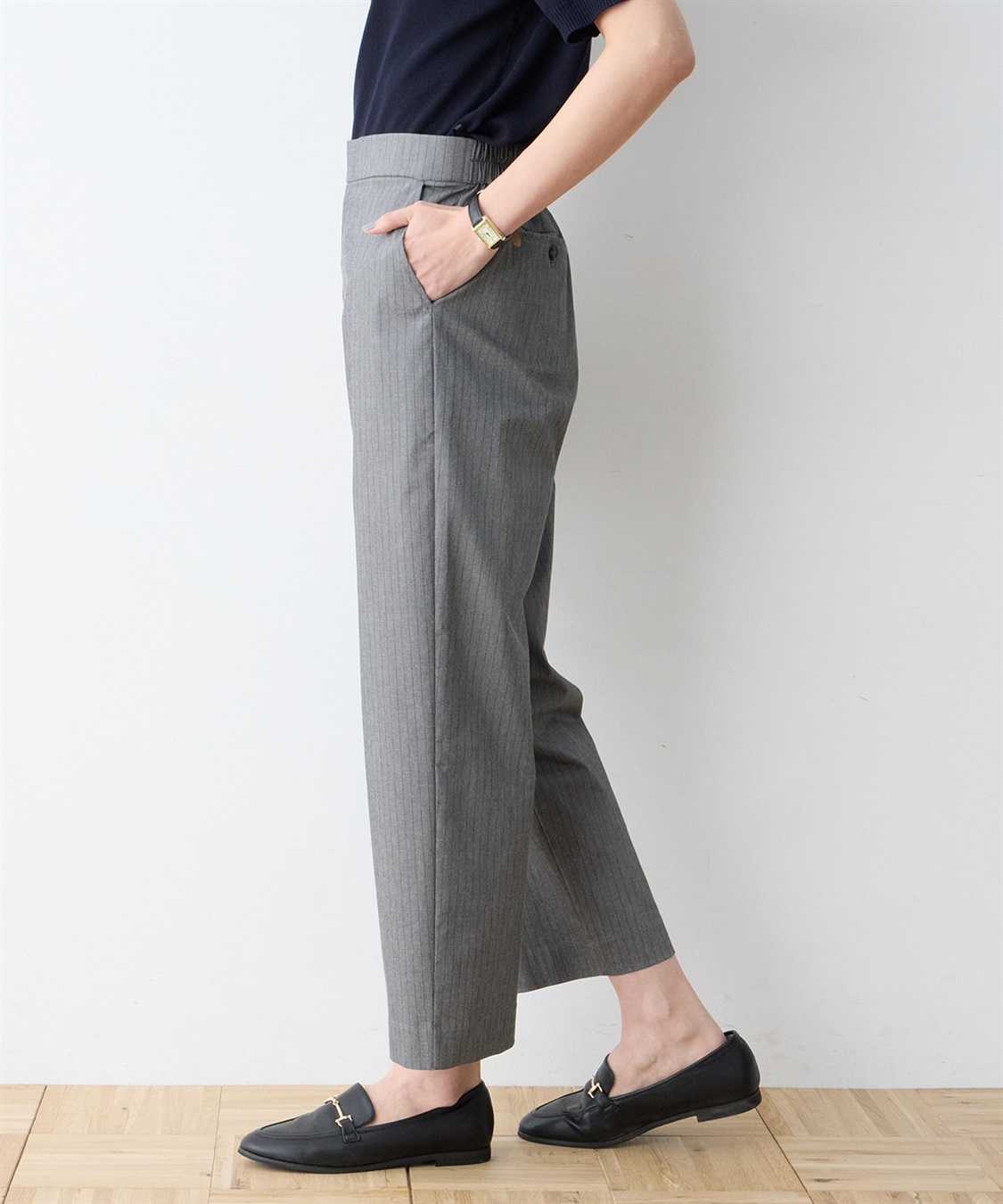 DECOY ストレッチストレートパンツ【接触冷感】【ウォッシャブル】_sub_1