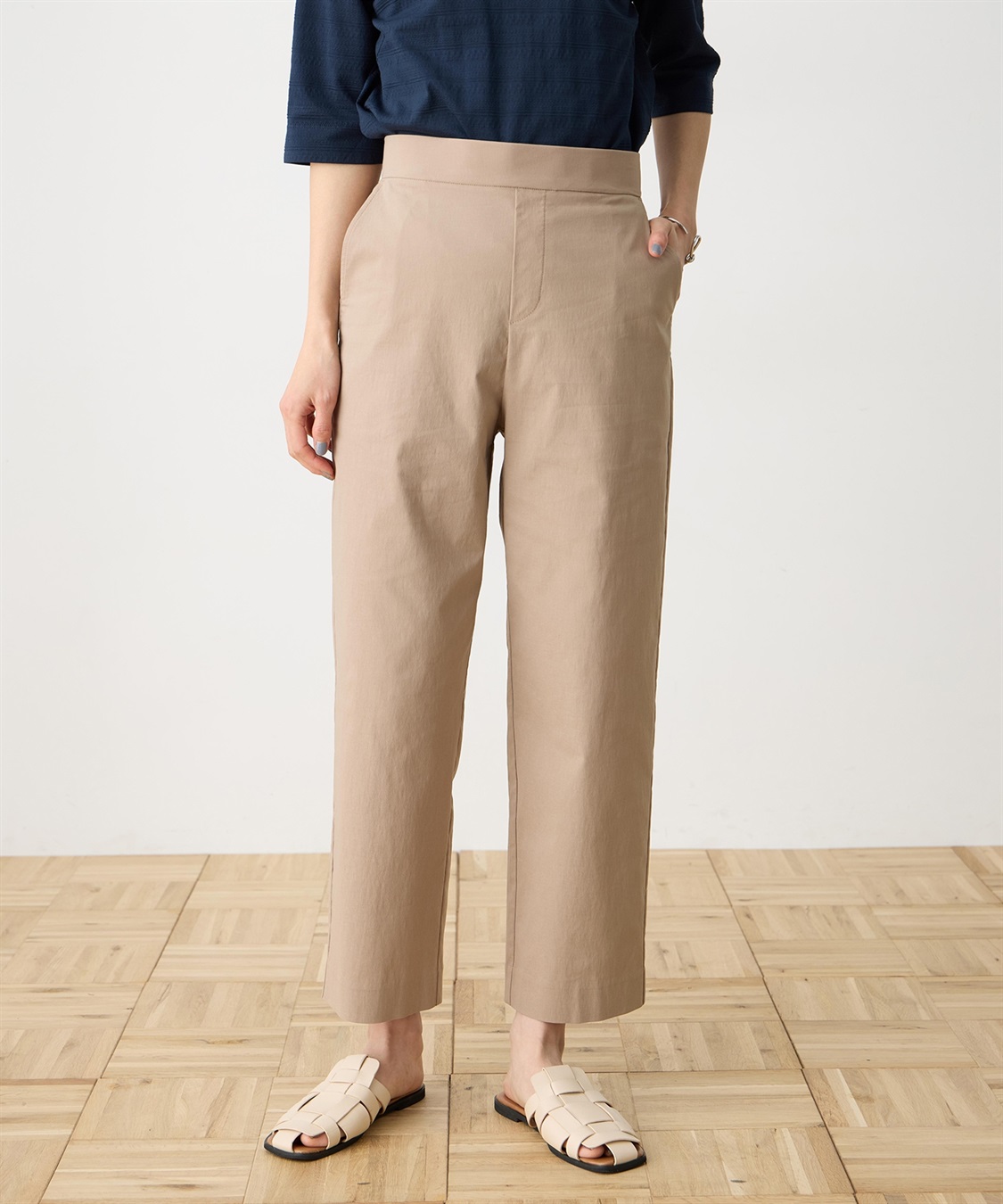 DECOY ストレッチストレートパンツ【接触冷感】【ウォッシャブル】_sub_3