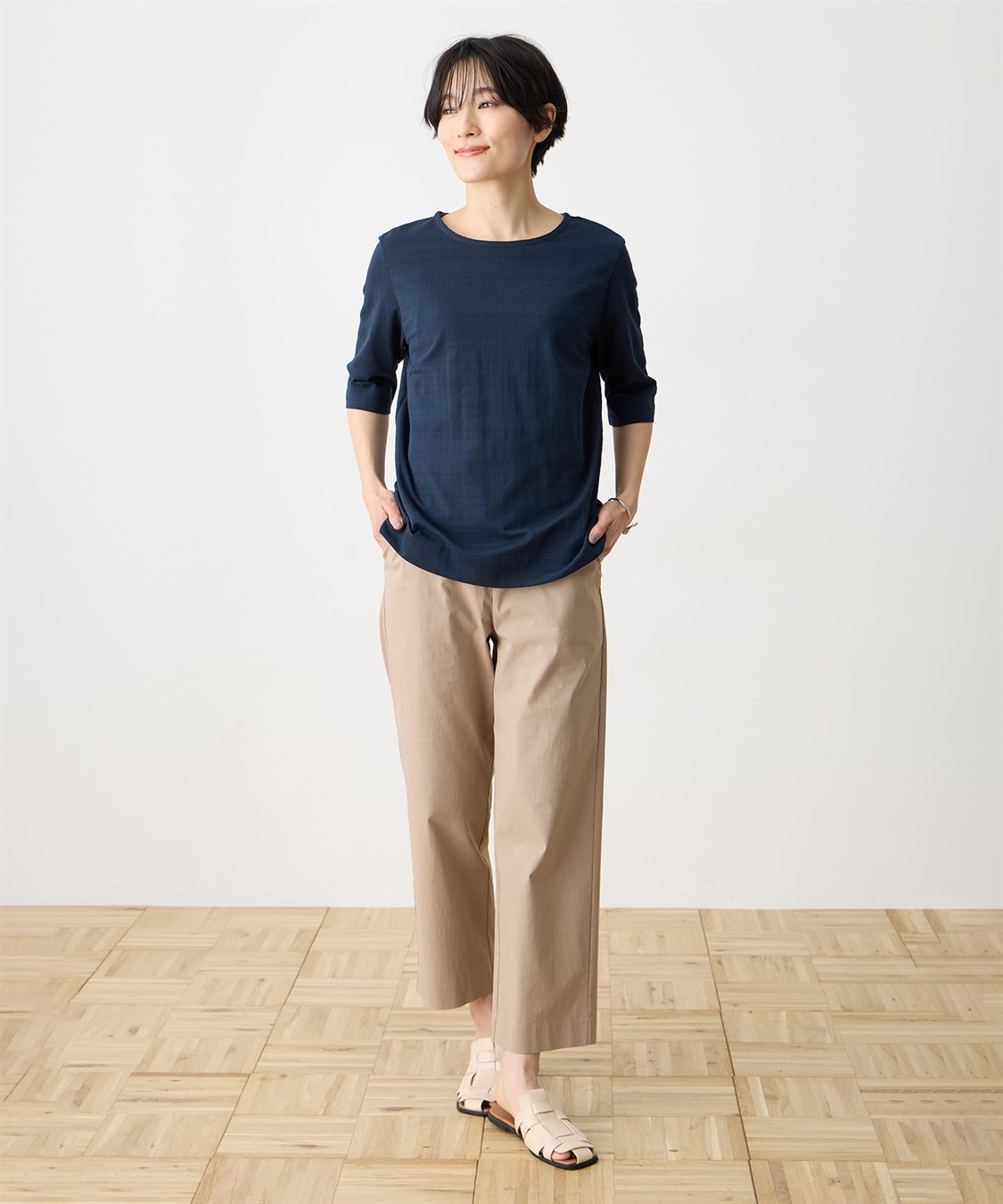 DECOY ストレッチストレートパンツ【接触冷感】【ウォッシャブル】_sub_7