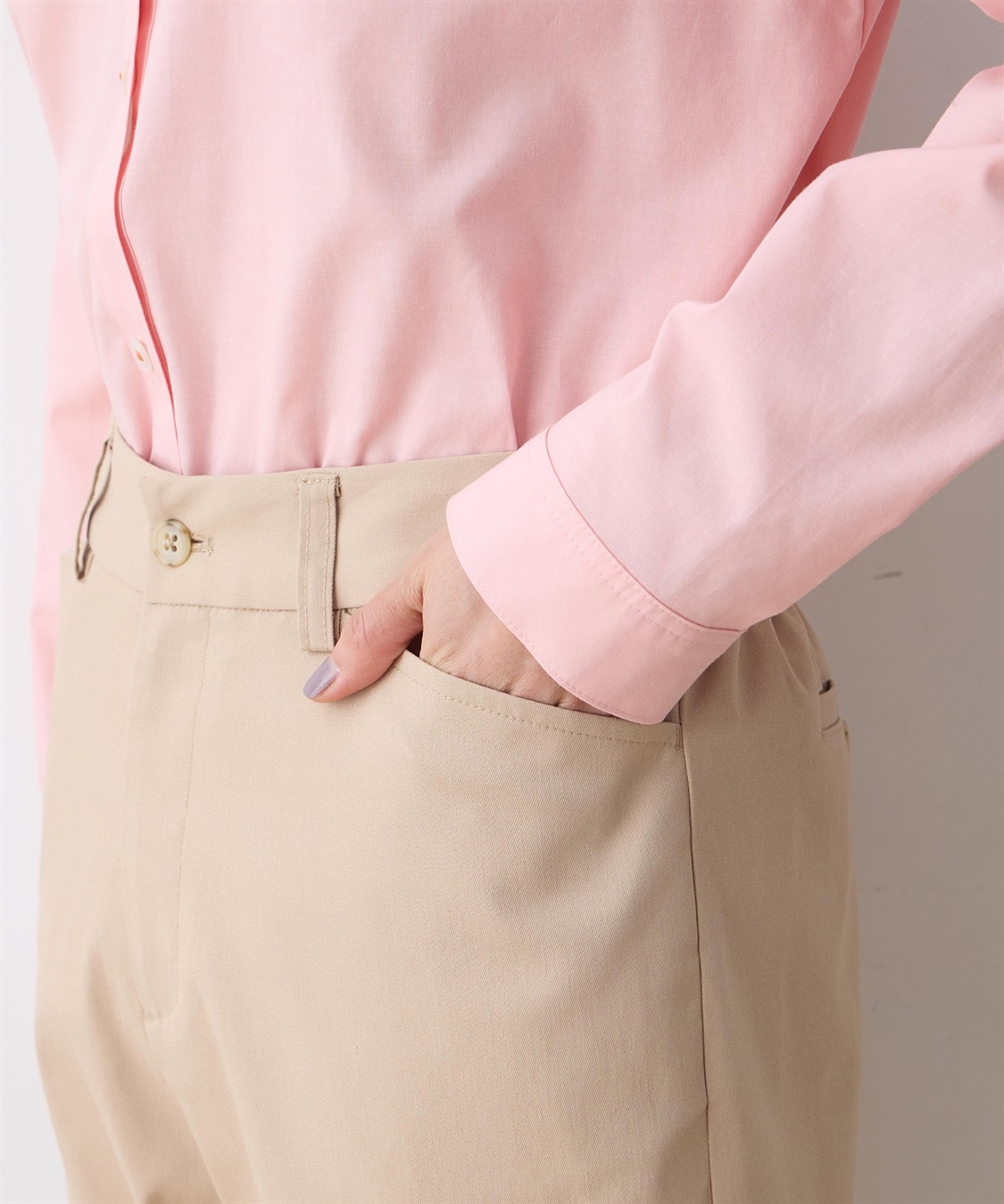 DECOY ファンクションストレッチテーパードパンツ【接触冷感・UVケア・吸水速乾・遮熱・透け防止・後ろウエストゴム・サスティナブル素材】_sub_12