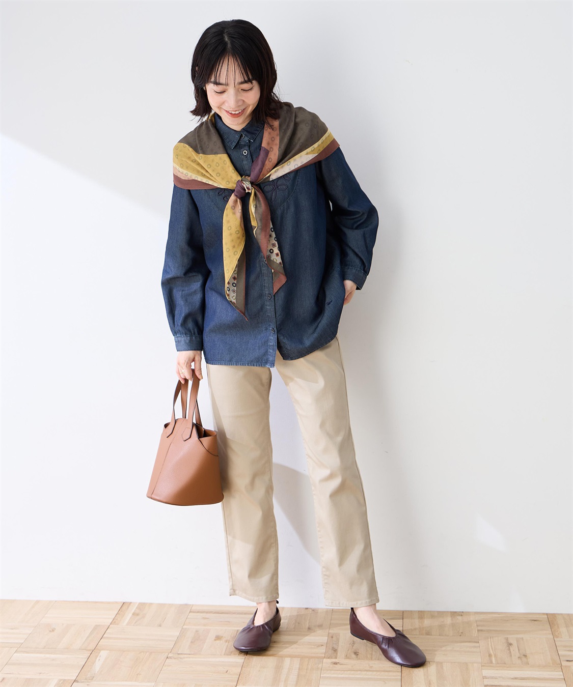 DECOY ストレッチストレートパンツ【後ろウエストゴム】_sub_15