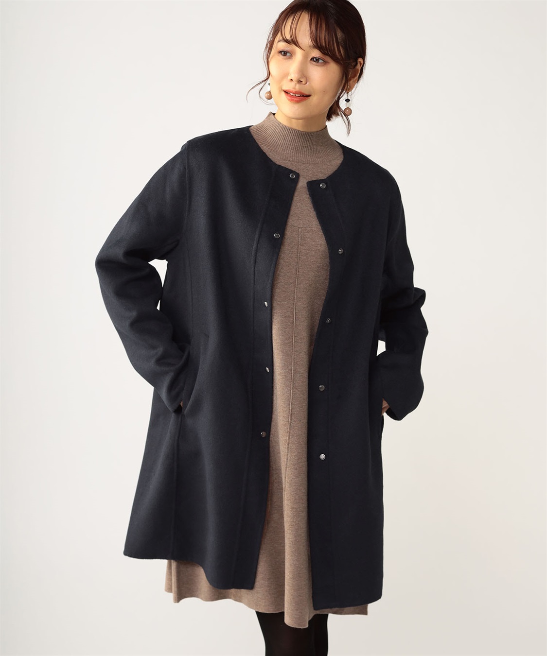 DECOY ハンドメイドウールリバーコート_sub_1