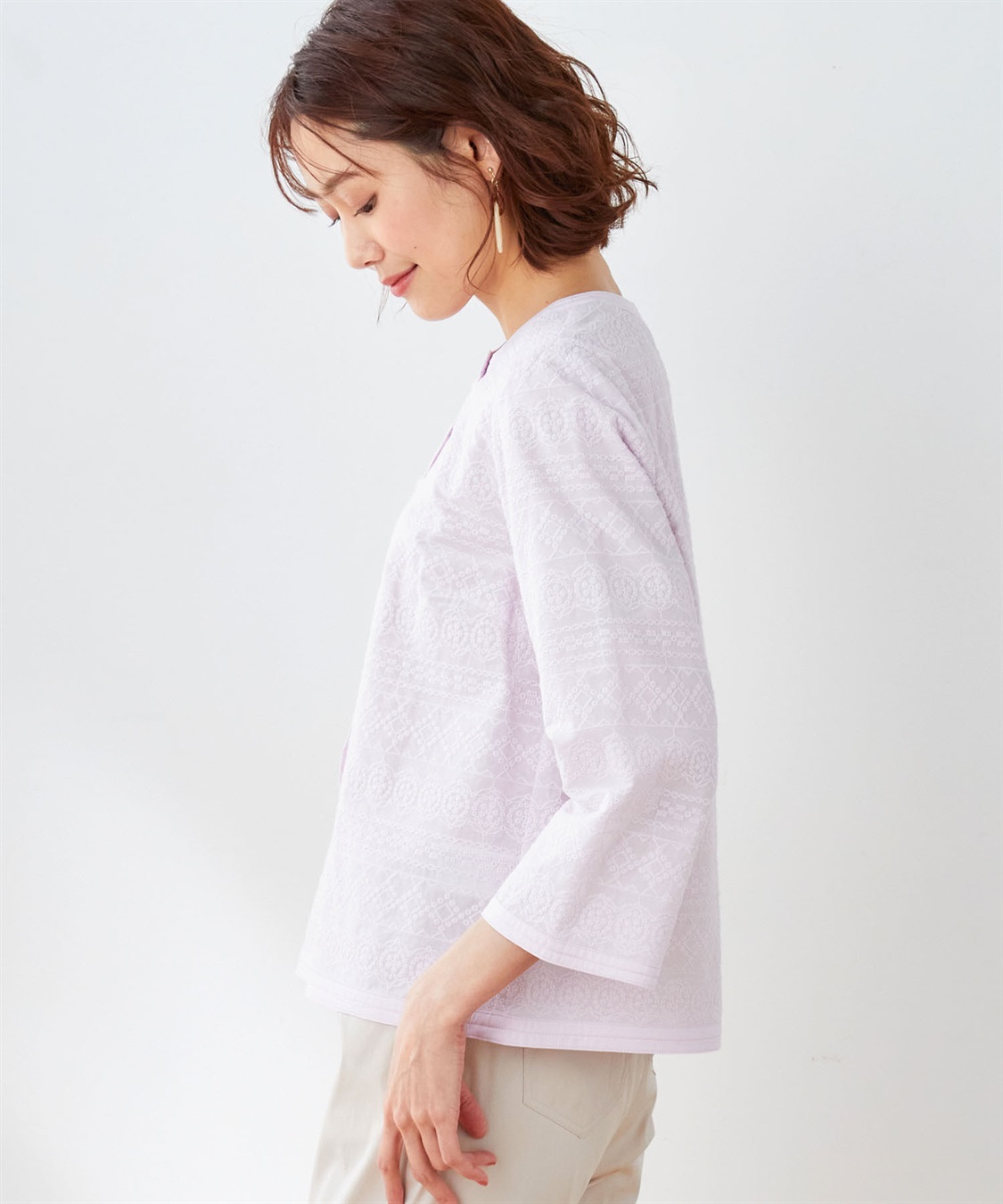 DECOY 【オーガニックコットン】刺しゅうジャケット_sub_1