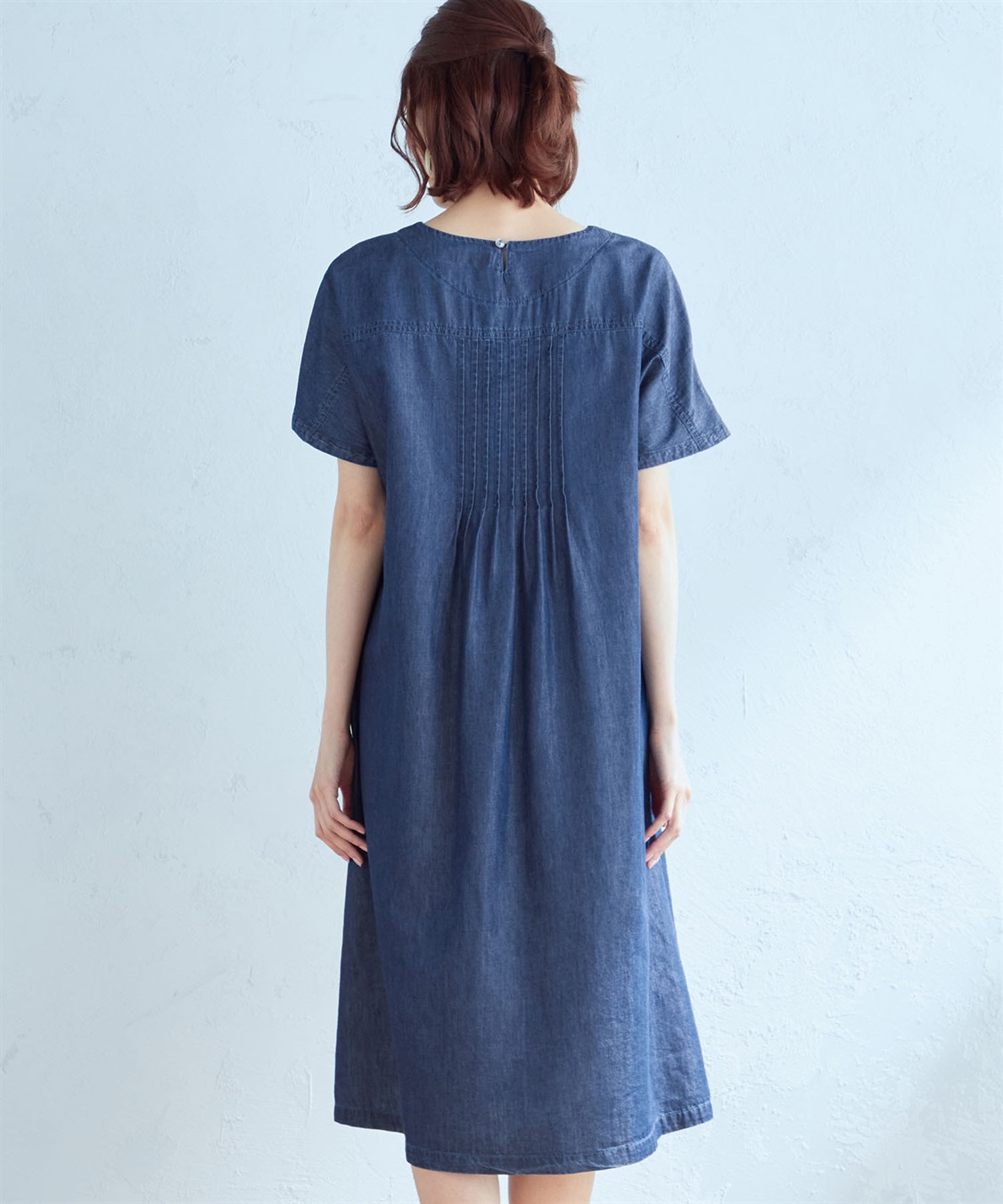インゲボルグワンピースデニムテンセル 接触冷感】テンセルデニムワンピース DECOY｜クロスプラス公式通販サイト