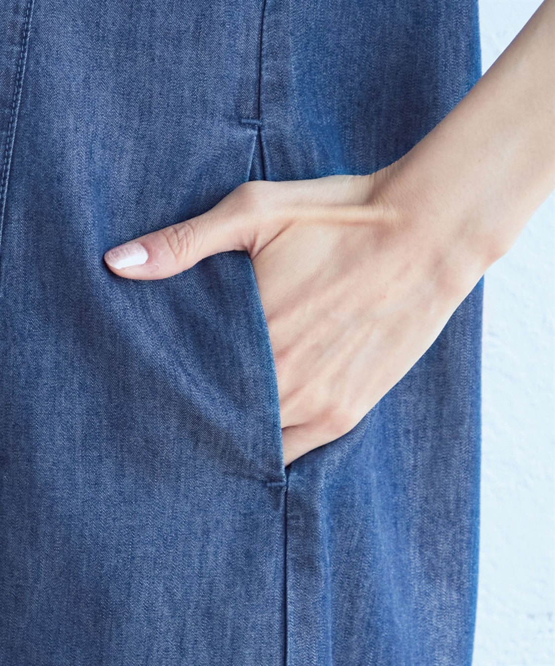 接触冷感】テンセルデニムワンピース DECOY｜クロスプラス公式通販サイト