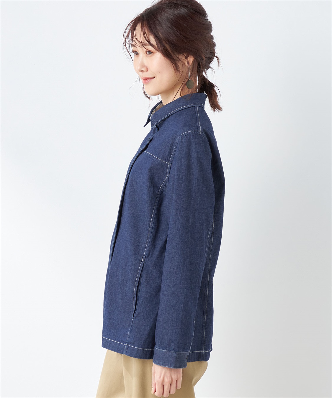 DECOY ストレッチデニムジャケット_sub_1