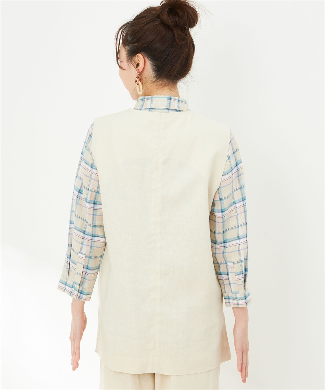 DECOY リネンブレンドジレ_sub_2