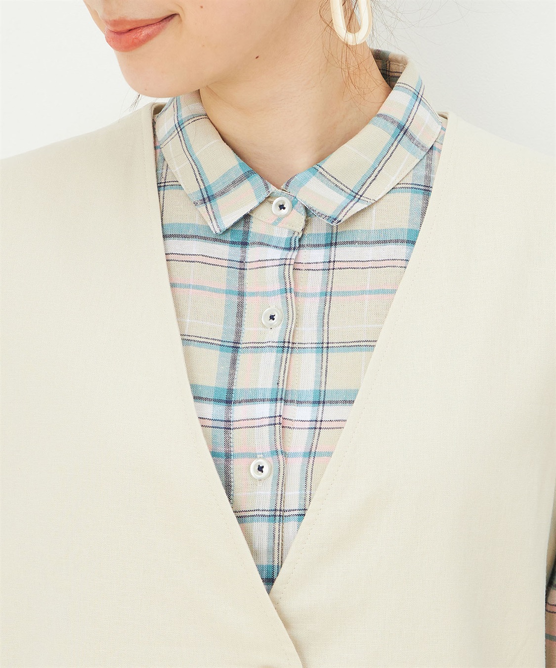 DECOY リネンブレンドジレ_sub_3