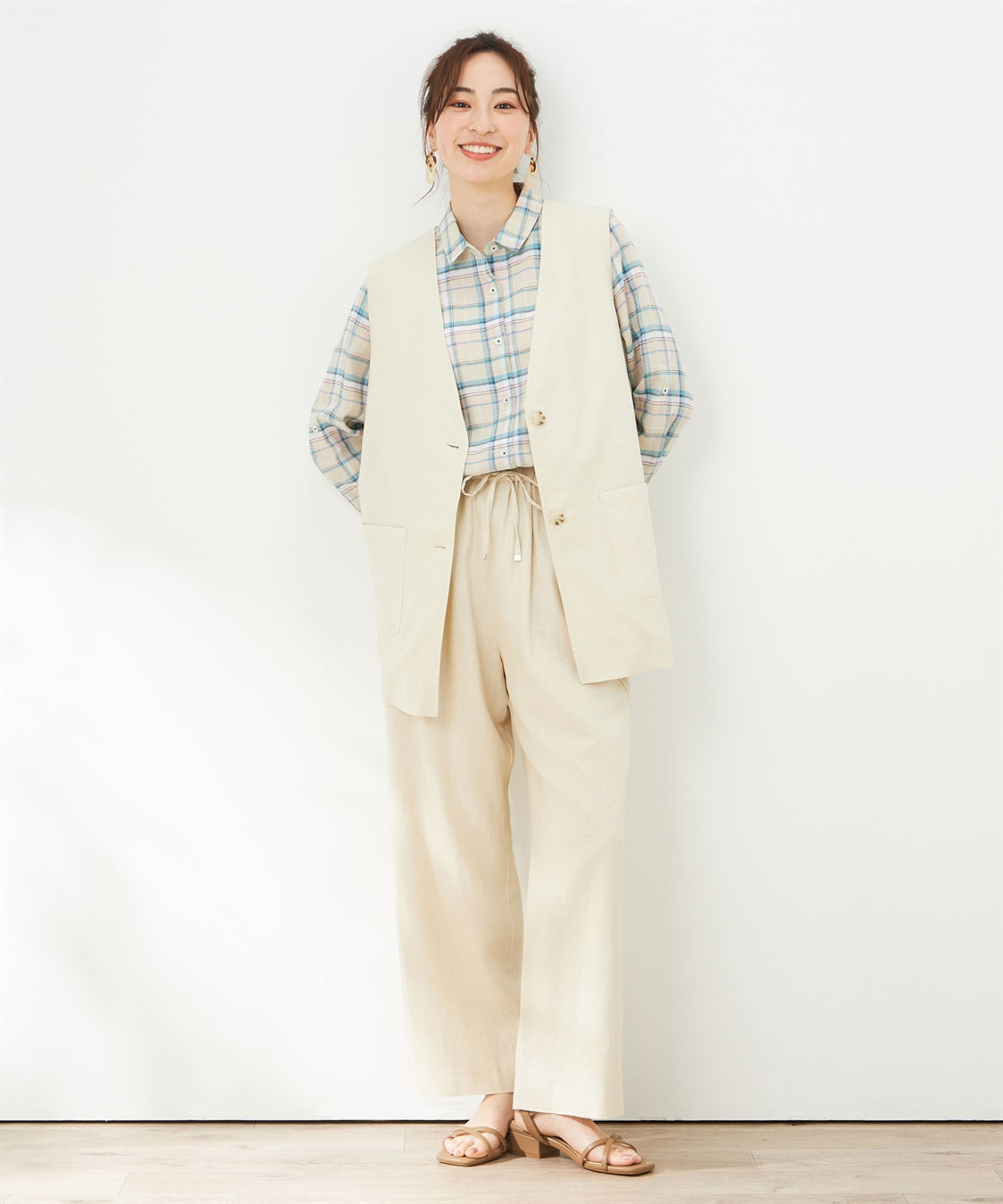 DECOY リネンブレンドジレ_sub_8