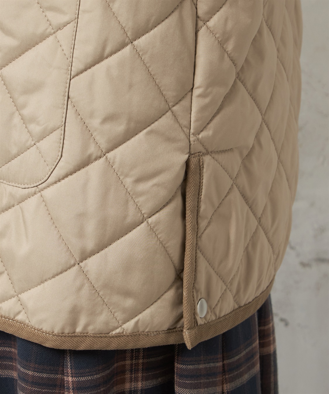 確認用です♡アンティークキルトで大判クロス·͜· ♡ パイピングキルトコート DECOY｜クロスプラス公式通販サイト