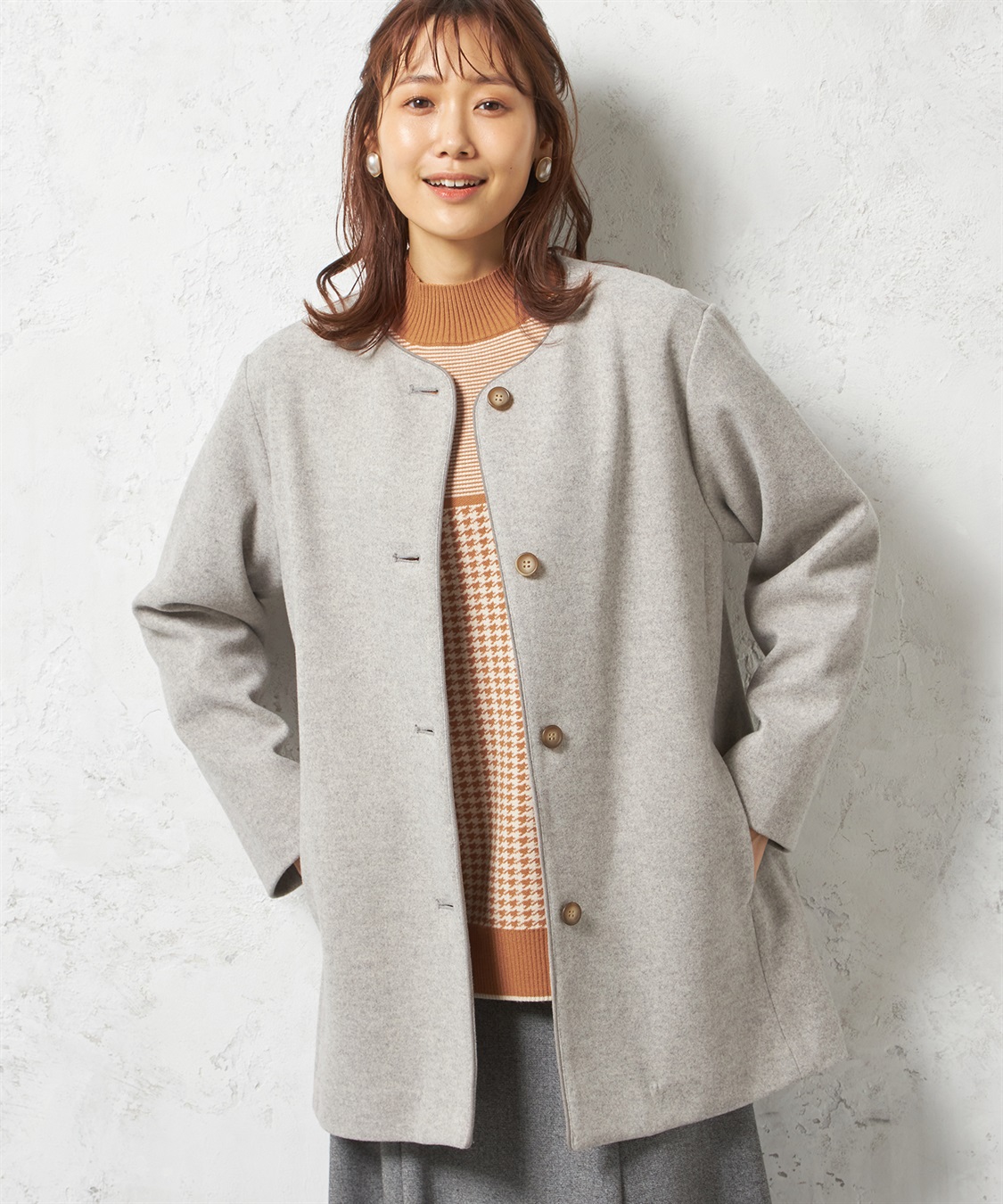 DECOY ウーレットノーカラーコート_sub_4