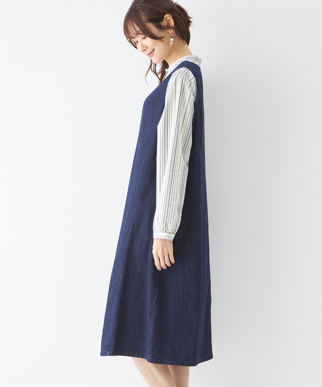 デニムジャンパースカート DECOY｜クロスプラス公式通販サイト