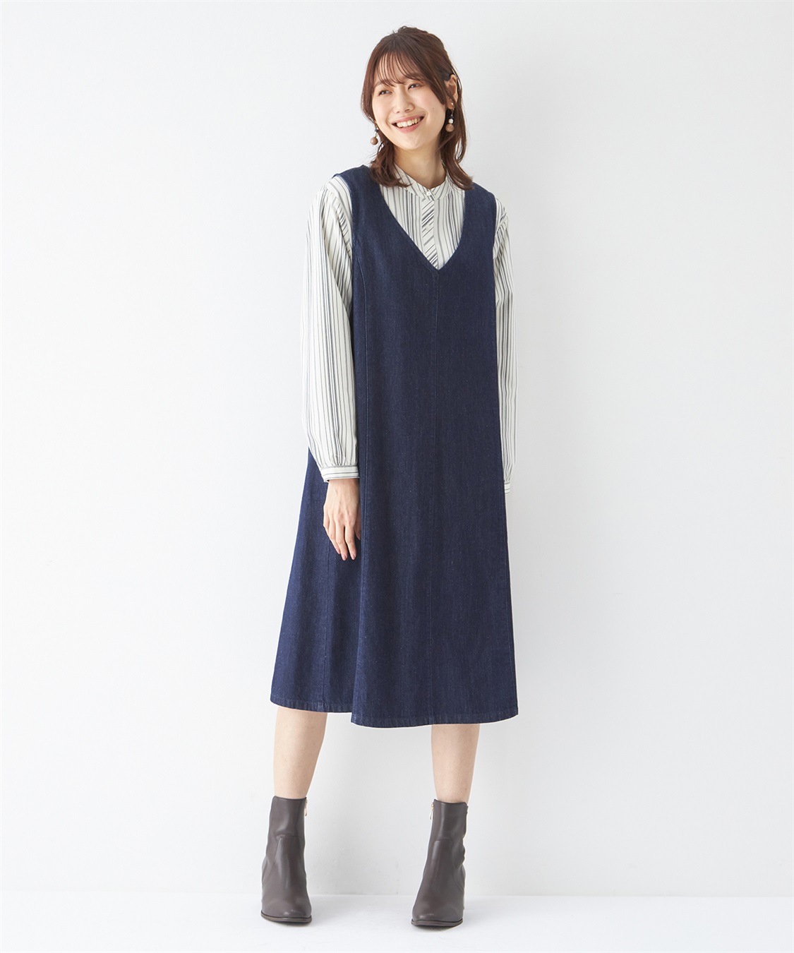 デニムジャンパースカート DECOY｜クロスプラス公式通販サイト