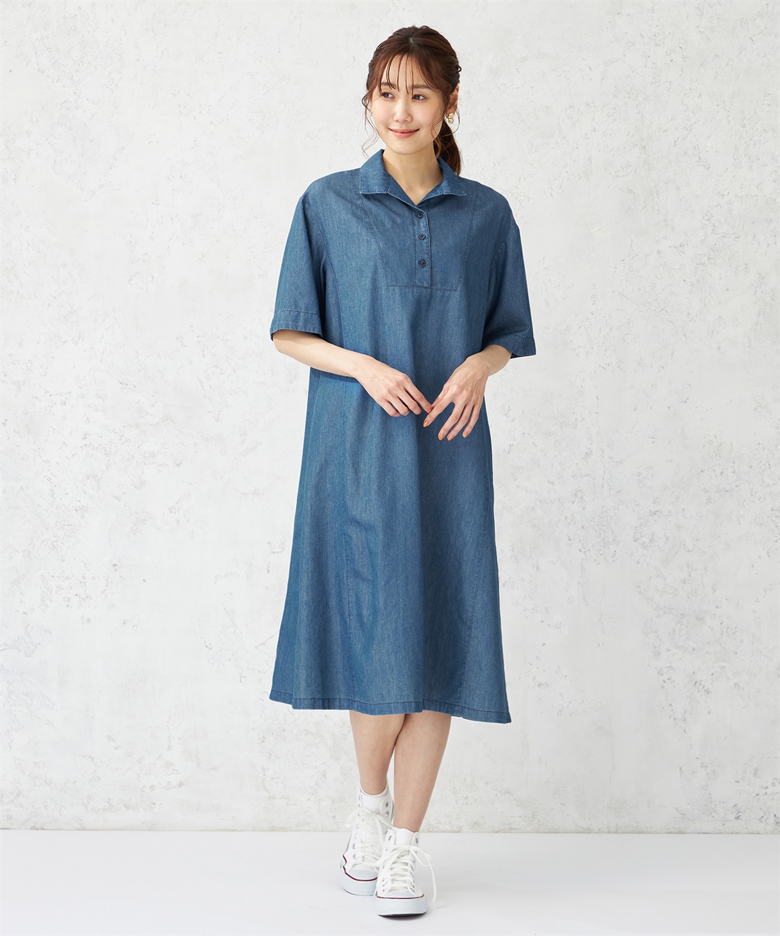 DECOY 【冷感】デニムワンピース_sub_9