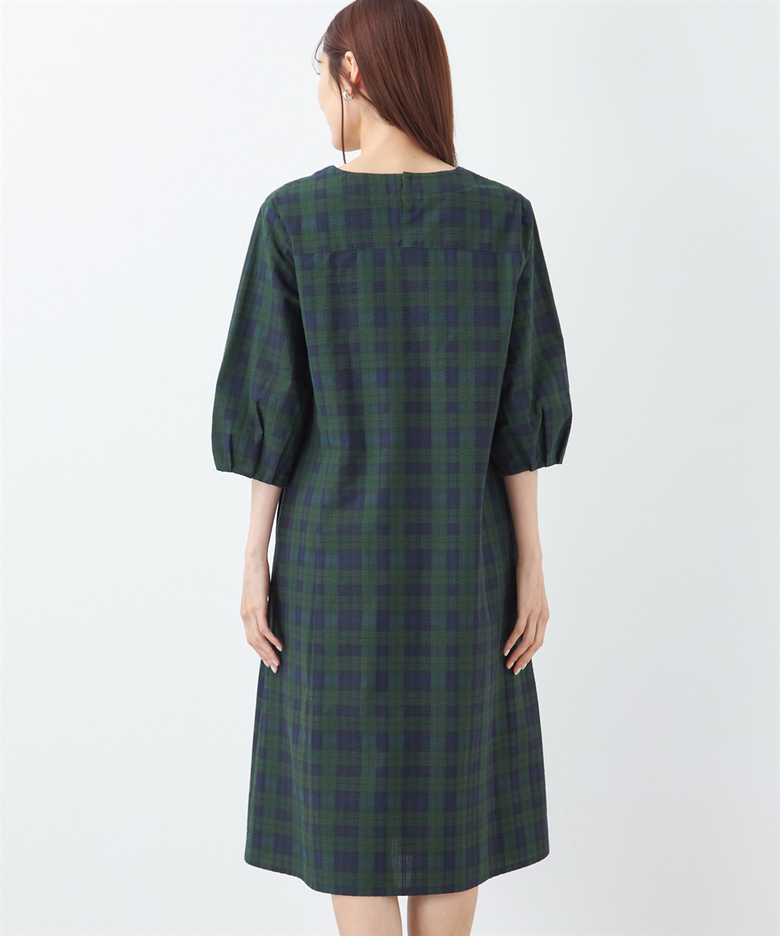 DECOY サッカーチェックワンピース_sub_2