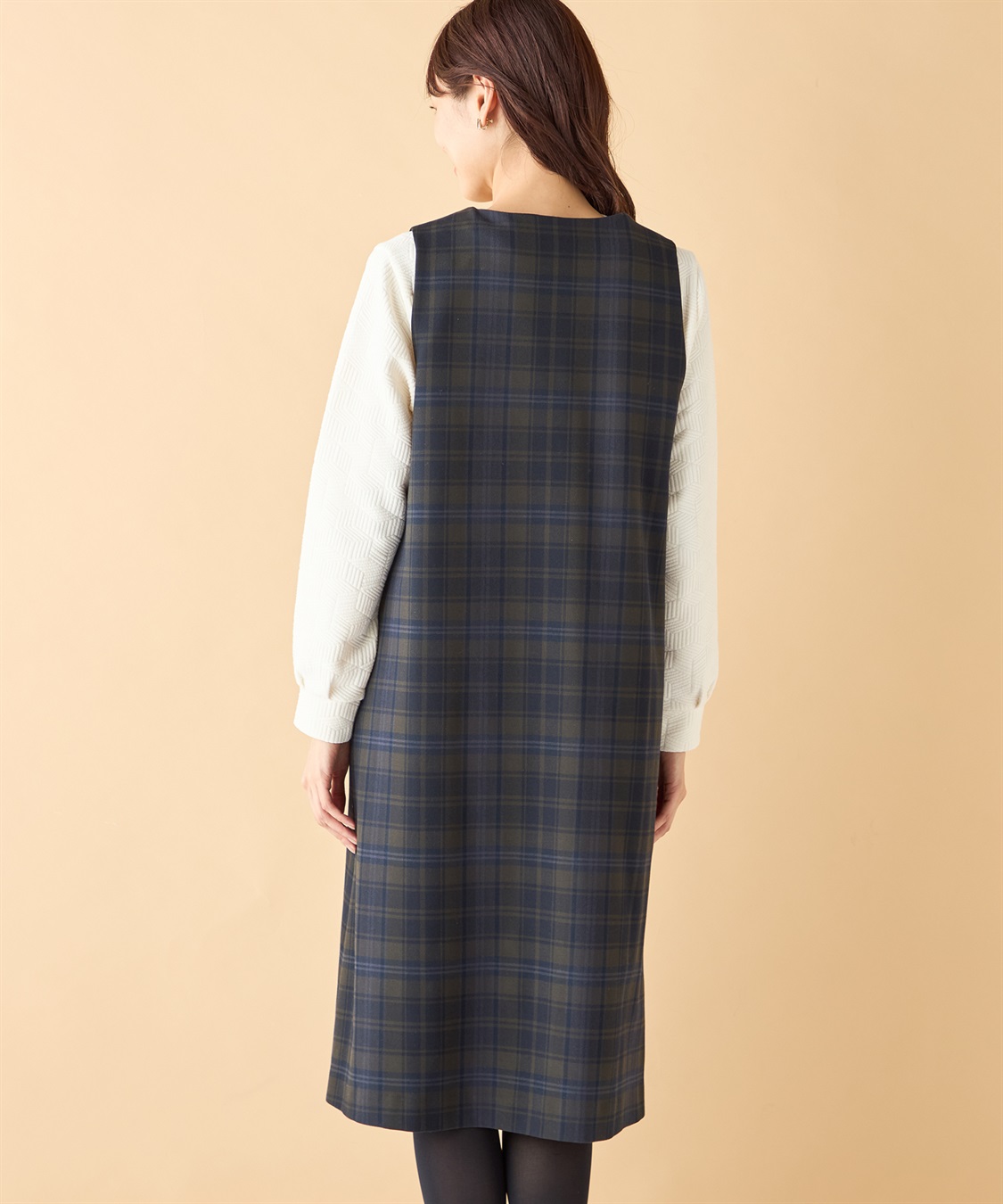 DECOY チェックジャンパースカート_sub_2